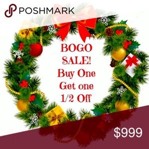 BOGO 50% off, of equal or lesser value!